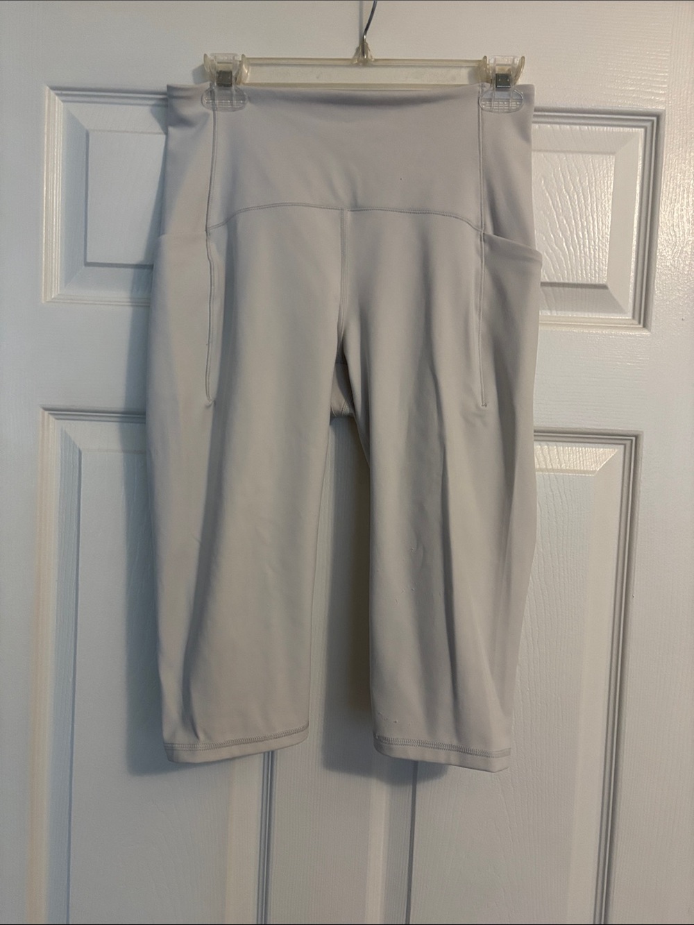 RBX Women’s White High-Waist Active Capris with Pockets